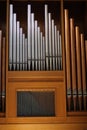 Copper and silver organ pipes