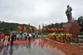 Copper statue of chairman Mao Zedong on October 1, Royalty Free Stock Photo