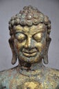 Copper buddha statue