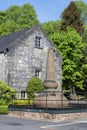 Copper still and old warehouse Glen Grant distillery Scotland