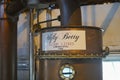 The copper still used for the gin production in the Bruichladdich distillery on Islay