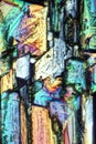 Copper sulfate crystals abstract