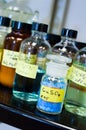 Copper Sulfate With Other Bottled Chemicals