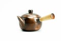 Copper teapot isolated on a white background Royalty Free Stock Photo