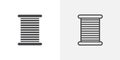 Copper thin line vector icon set Royalty Free Stock Photo