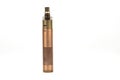 Copper tube e-cigarette vaping mod isolated