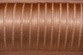 Copper tube texture Royalty Free Stock Photo