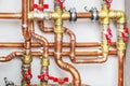 Copper valves and pipes