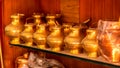 Copper water vessels Royalty Free Stock Photo