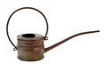 Copper watering can with long thin spout