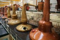 In a whiskey distillery, Scotland