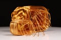 Copper windings different sizes from electric current transformers Royalty Free Stock Photo