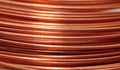 Copper wire background Royalty Free Stock Photo
