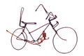 Copper wire bicycle model