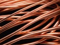 copper wire close up Royalty Free Stock Photo
