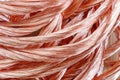 Copper wire close-up Royalty Free Stock Photo