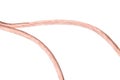 Copper wire line Royalty Free Stock Photo