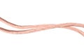 Copper wire line Royalty Free Stock Photo