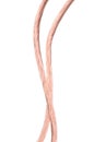 Copper wire line Royalty Free Stock Photo