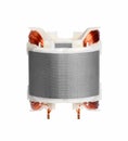 Copper wire in a motor, electric magnetic device for rotor Royalty Free Stock Photo