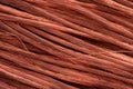 Copper wire non-ferrous metals, product metalworking industry Royalty Free Stock Photo