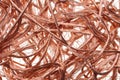 Copper wire recyclable materials Royalty Free Stock Photo