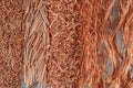 Copper wire scrap, raw material Royalty Free Stock Photo