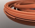Copper wires - 3d illustration