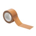 Coppercolored adhesive tape on white background transparent background Royalty Free Stock Photo