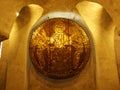 Copperplate with golden Portrait of St. Pelagius of Constance in the Crypt, Konstanz