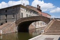 Cops bridge. Comacchio. Emilia-Romagna. Italy.