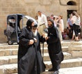 Coptic Bishop visits the Holy Sepulcher in Jerusalem