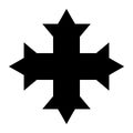 Coptic cross symbol icon
