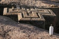 Lalibela ancient rock-cut monolithic churches landmark heritage site in ethiopia