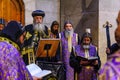 Coptic pray, on Orthodox Good Friday, Holy Sepulchre church