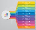 10 steps of arrow infografics template. for your presentation.
