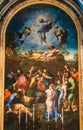 Copy of Altar of Transfiguration painting by Raphael Sanzio 1520  inside St. Peter`s basilica in Vatican Royalty Free Stock Photo