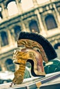Copy of ancient helmet of Roman legionary Royalty Free Stock Photo