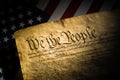 A copy of the constitution of the United States of America Royalty Free Stock Photo