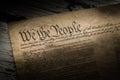 A copy of the constitution of the United States of America Royalty Free Stock Photo