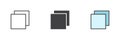 Copy document different style icon set