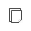 Copy document line icon
