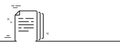 Copy documents line icon. Doc file duplicates sign. Minimal line pattern banner. Vector