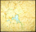 Copy of Edwin E Howell Yellowstone Park relief map