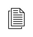copy file document line icon