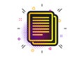 Copy file sign icon. Duplicate document symbol. Vector Royalty Free Stock Photo