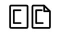 Copy Files or Duplicate Documents Icon, vector design Generative AI Royalty Free Stock Photo
