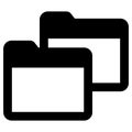 Copy folder Isolated Vector icon which can easily modify or edit Royalty Free Stock Photo