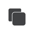Copy icon Vector logo set flat