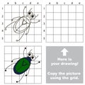 Copy the image using grid. Chafer.